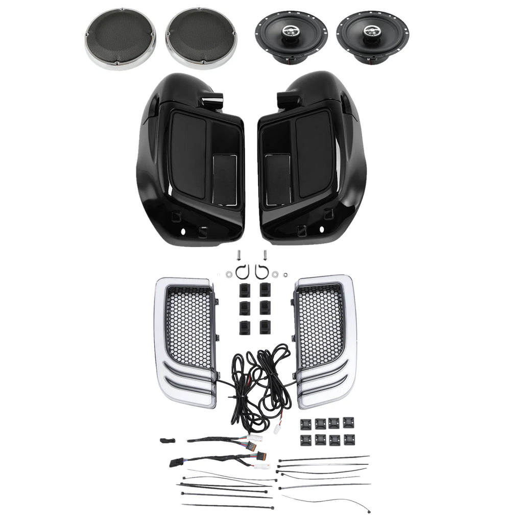 Lower vented fairings & speakers turn signals for Harley Electra Glide (2014–2023)