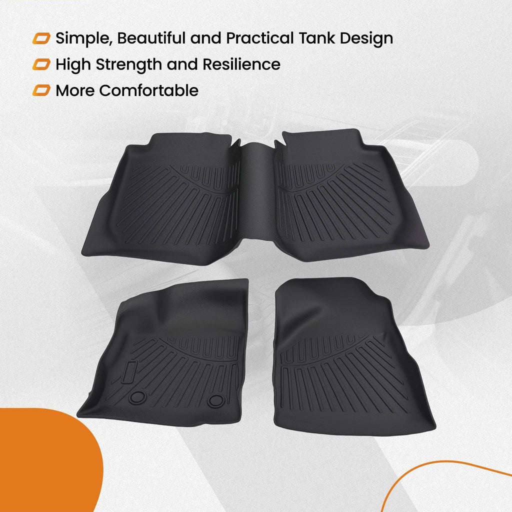 Set of 4 TPE Carpet Floor Mats for Chevrolet Equinox GMC Terrain (2010–2017)