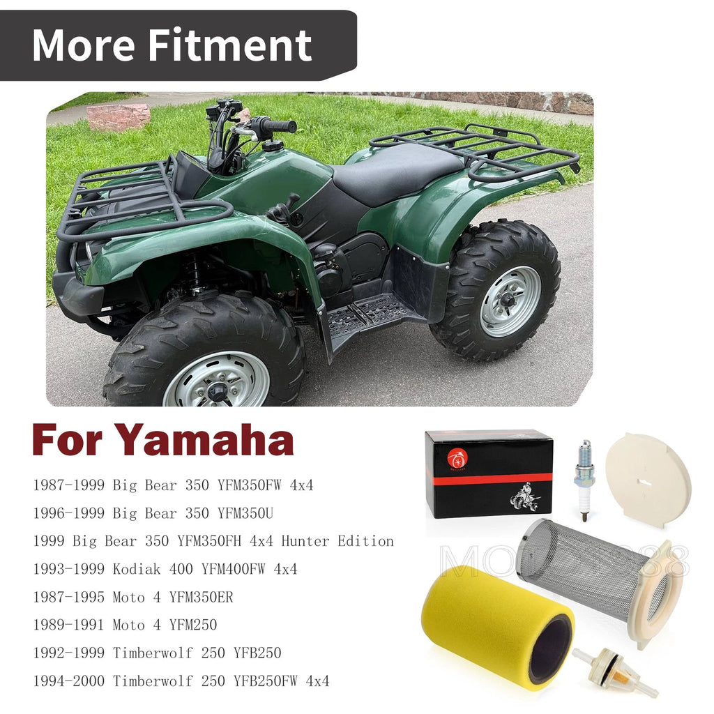 Air Filter Guide End Cap Kit for Yamaha Moto 4 YFM250 (1989–1991)