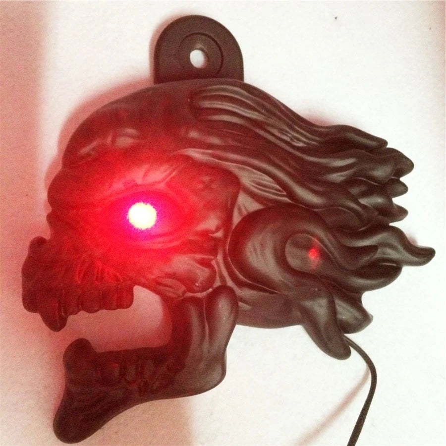Black Zombie Horn Cover with LED for Harley Cowbell & V-Rod (1992–2020)
