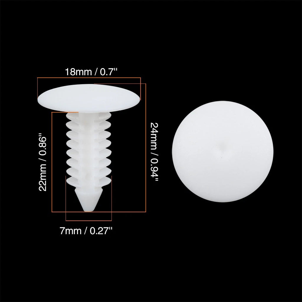 40pcs Plastic Bolt Rivets Fastener Door Trim Panel Clips for Ford 