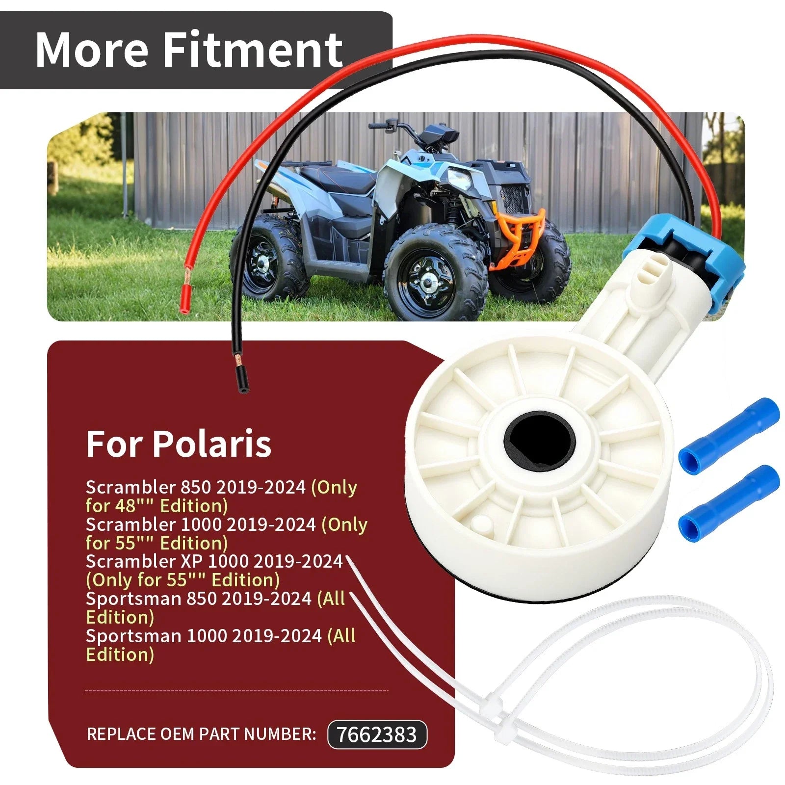 Gear Position Sensor & Harness for Polaris Scrambler 850/1000 (2009–2023)