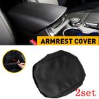 Set of 2 Leather Center Console Lid Armrest Pads for Ford Explorer (2011–2019)