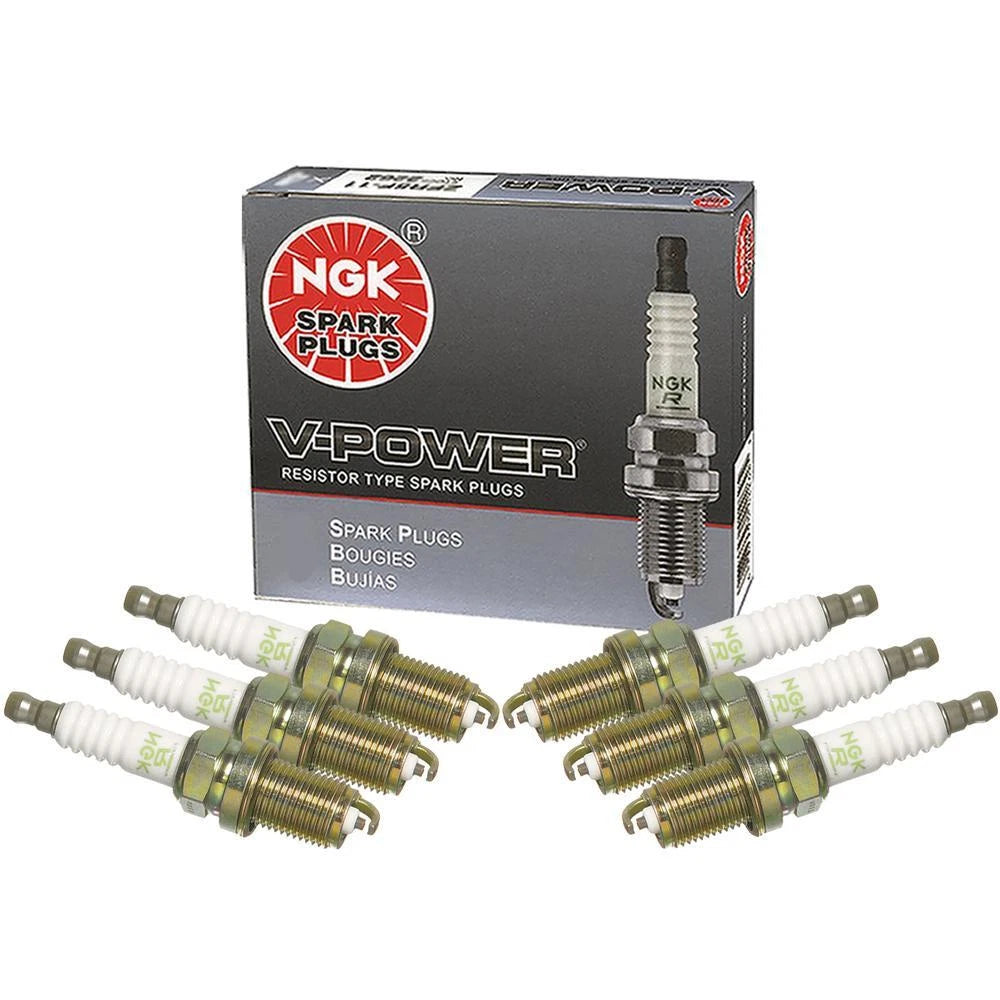 Set of 6 NGK V-Power Spark Plugs (Gap 0.036) for