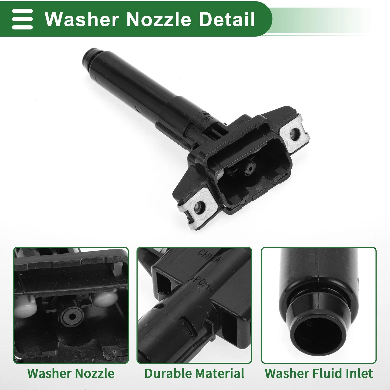 Front Driver Side Headlight Washer Nozzle for Honda CR-V (2015–2020) No. 76885T1WR01
