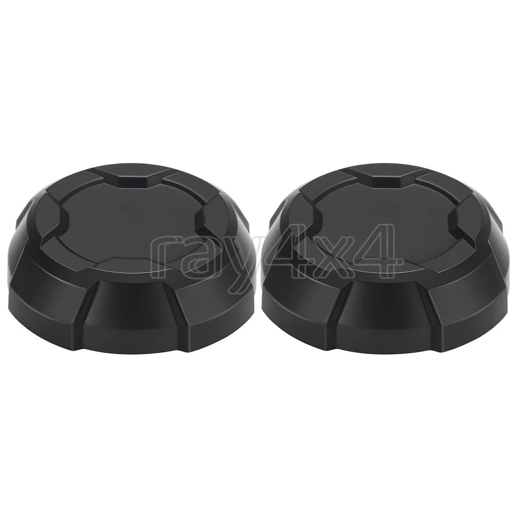 Set of 2 Matte Black Rim Caps for Polaris Ranger Crew SP 570 (2022–2025) 1525243-458