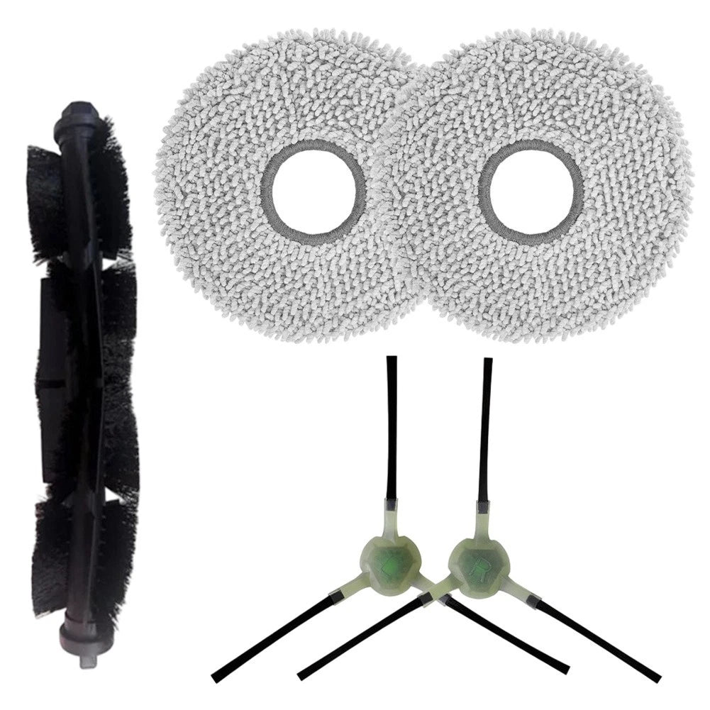 Side Brush & Main Brush Mop Pads Set for Neatsvor U1 Plus (2019–2023)