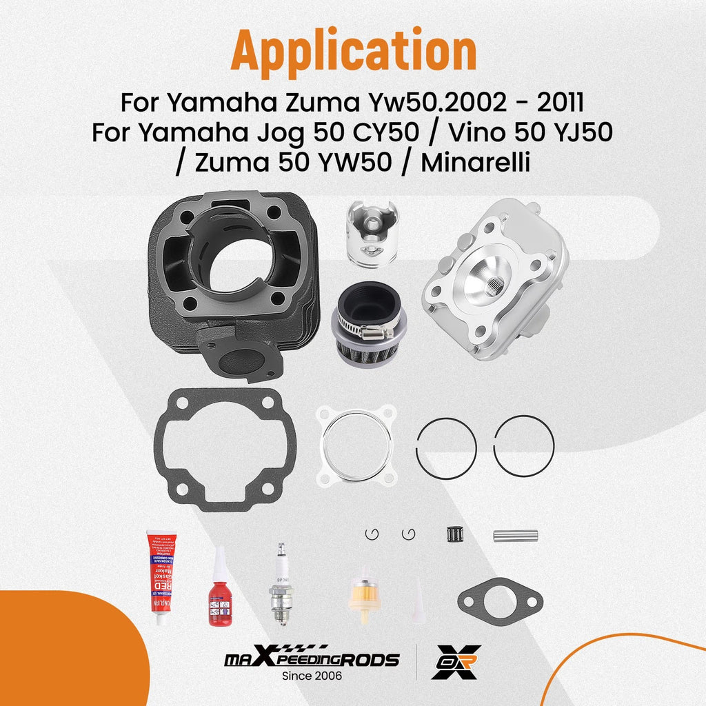 70cc Big Bore Rebuild Kit for Yamaha YW50 Zuma 50 (1996–2004)