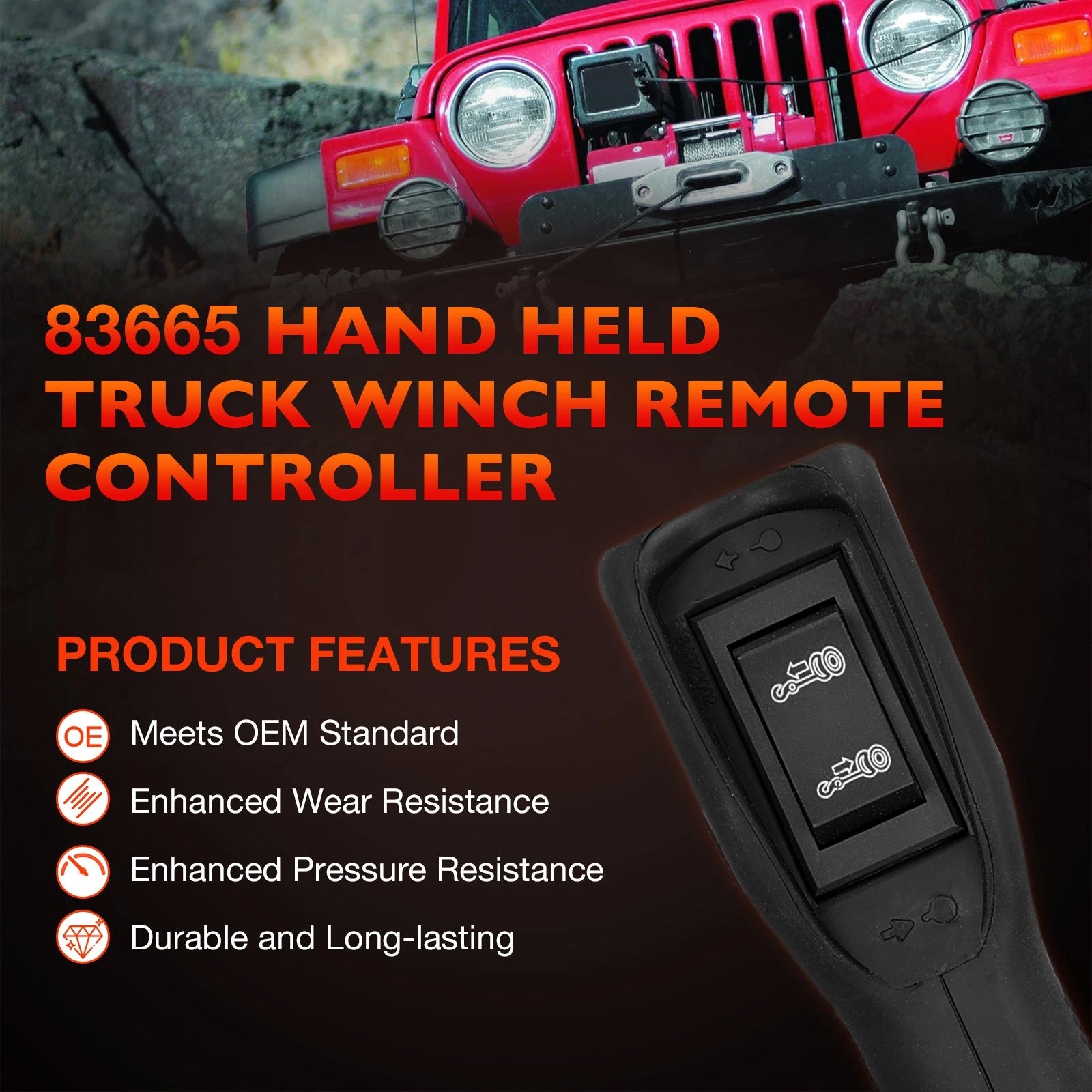 Winch Remote Control for Warn M8000 M10000 M12000 HS9500