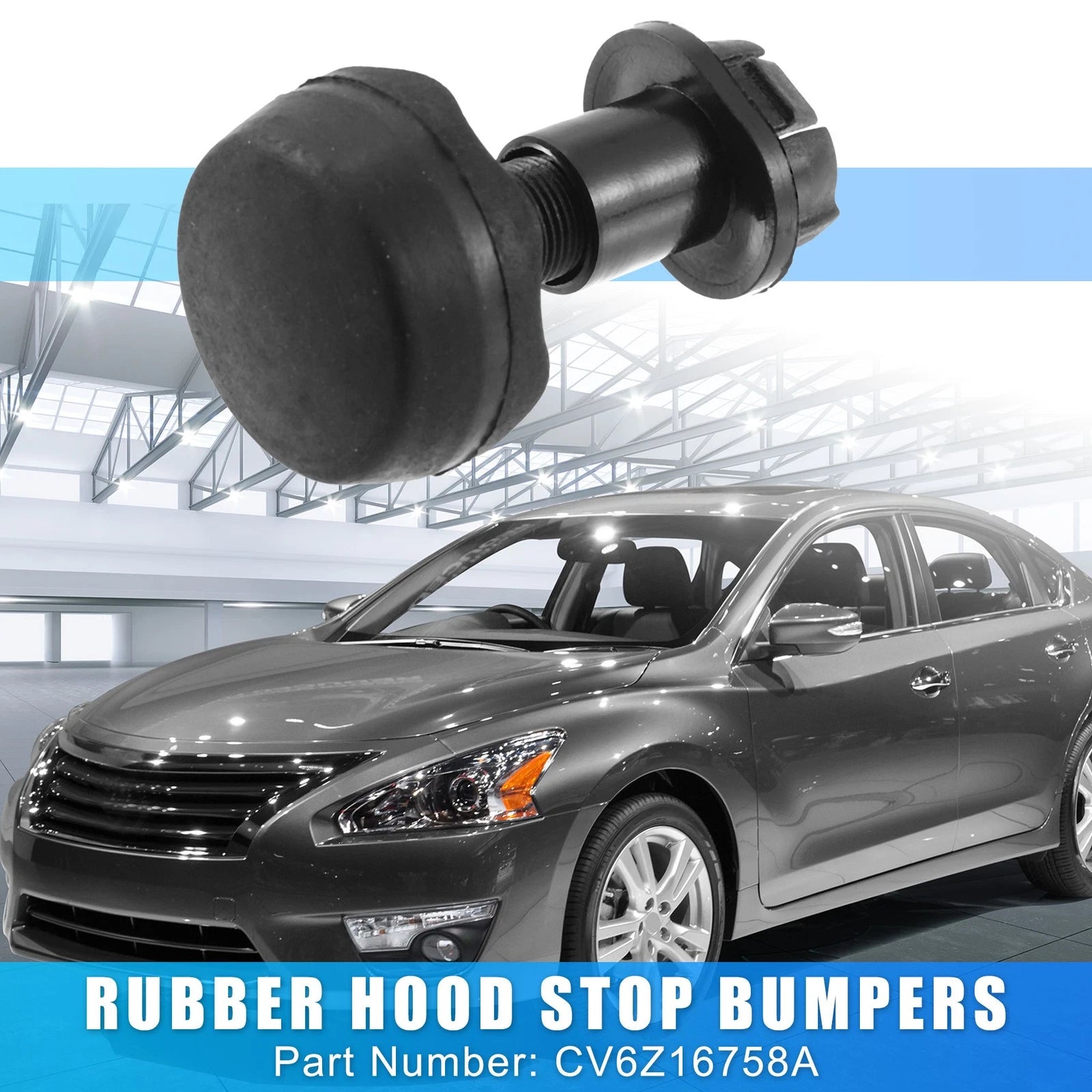 Rubber Hood Stop Cushion Bumper for Ford Focus Bronco Escape (2012–2023) CV6Z16758A