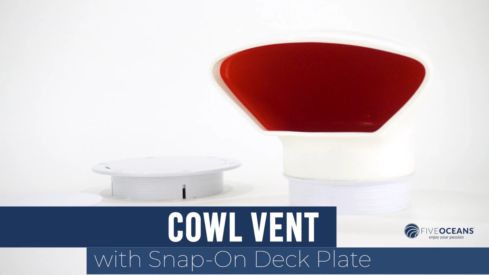 2X 3-Inch Cowl Vent with Snap-On Deck Plate for