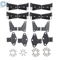 Set of 2 Body Door Hinges for Jeep Wrangler JK (2007–2018) Black Powder Coat