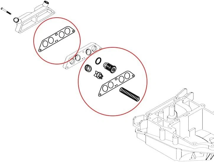 Thermostat for Johnson Evinrude 85-140 V4 (1985–1995) 18-3673 340975 340976
