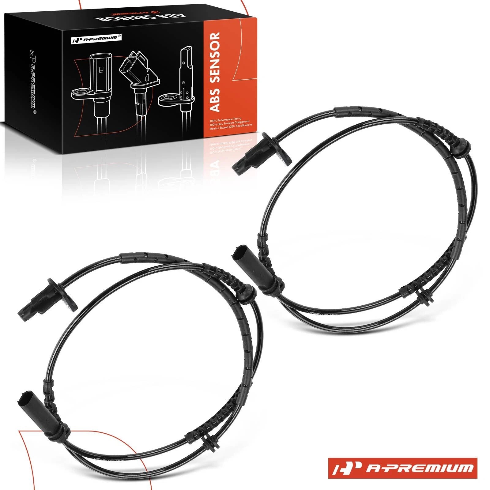 2X Front ABS Wheel Speed Sensor for BMW 330i 330e 430i M3 M4 (2019–2022)