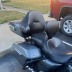 Chopped Trunk Backrest Pad for Harley Touring Road Glide (2014-2023)