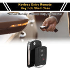 3 Button Key Fob Shell Case for Toyota RAV4 (2013–2015) Black