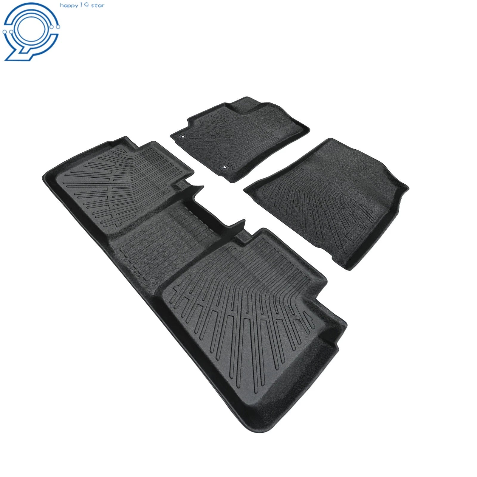 Set of 3 TPE Floor Mats for Toyota Camry (2007–2011) All Weather Black