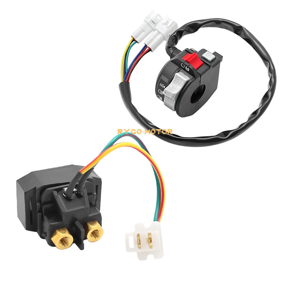 Start Stop Switch & Starter Solenoid Relay for Yamaha Wolverine 350 (2002–2005)
