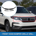 Front Upper Hood Bumper Grille for Honda Pilot (2019–2021) Black