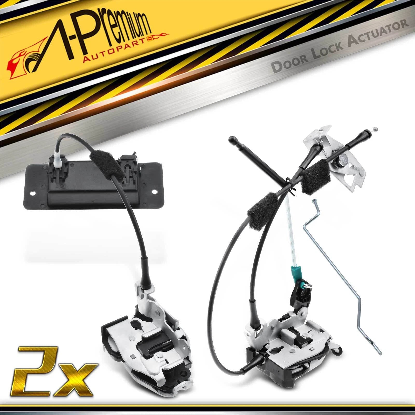 2X Rear Cargo Door Latch Cable & Rod for Ford E-150 E-250 (2002–2014)