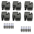 Set of 6 Ignition Coils & 12 Spark Plugs for Chrysler Crossfire (2004–2008)