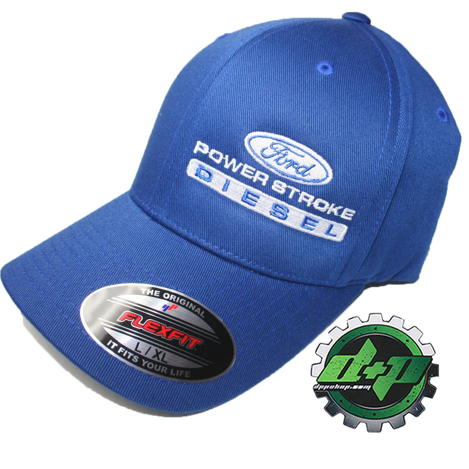 Powerstroke Hat for Ford (Fitted Flex Fit Blue L/XL)