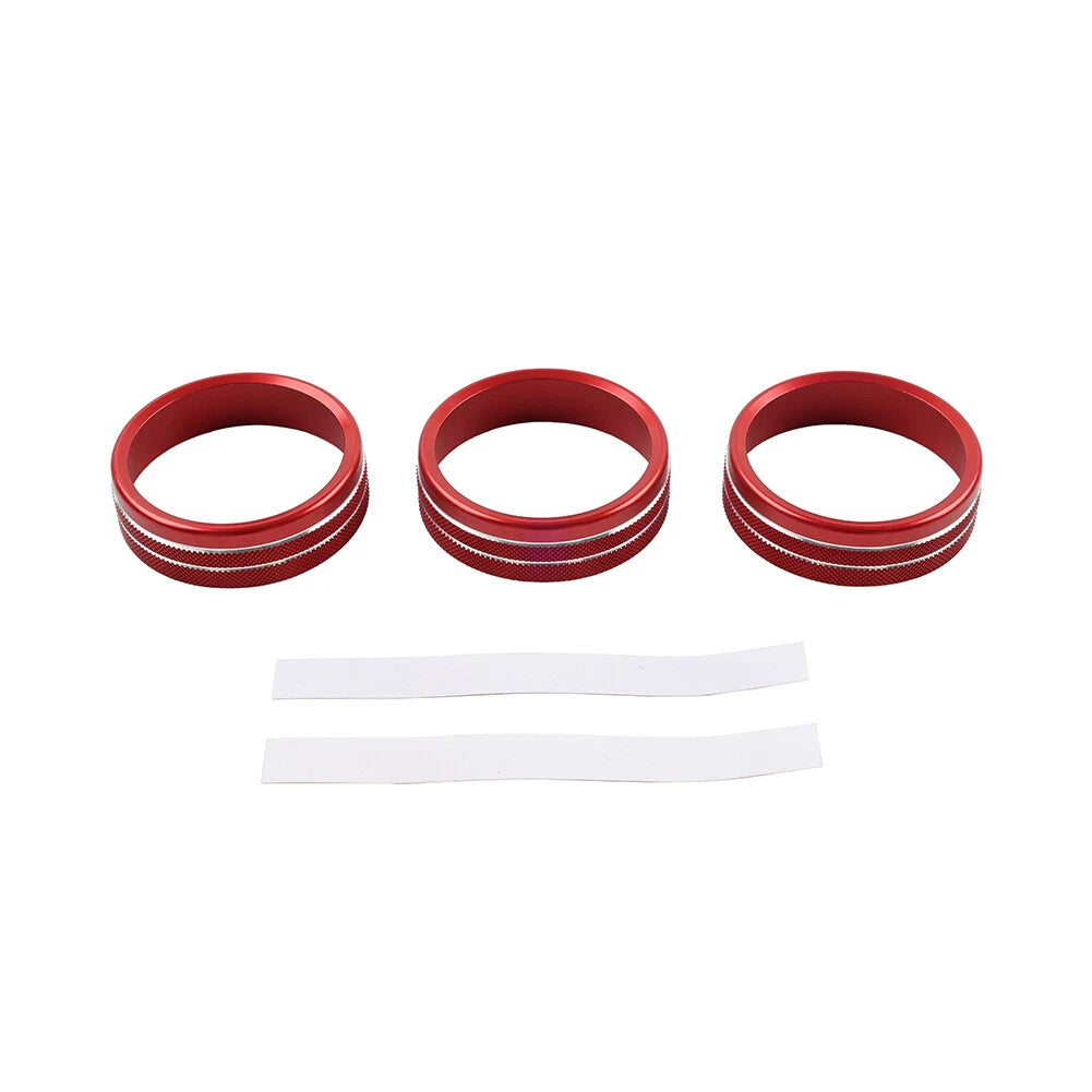 Red Center Console AC Knob Ring Trim for Subaru BRZ, Toyota GR86 (2021–2024)
