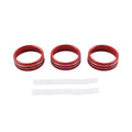 Red Center Console AC Knob Ring Trim for Subaru BRZ, Toyota GR86 (2021–2024)