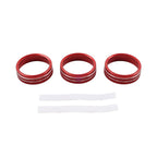 Red Center Console AC Knob Ring Trim for Subaru BRZ, Toyota GR86 (2021–2024)