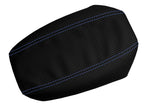 Carbon Fiber Console Bucket Seat Cover for Toyota Tacoma (2001–2004) Blue Stitch