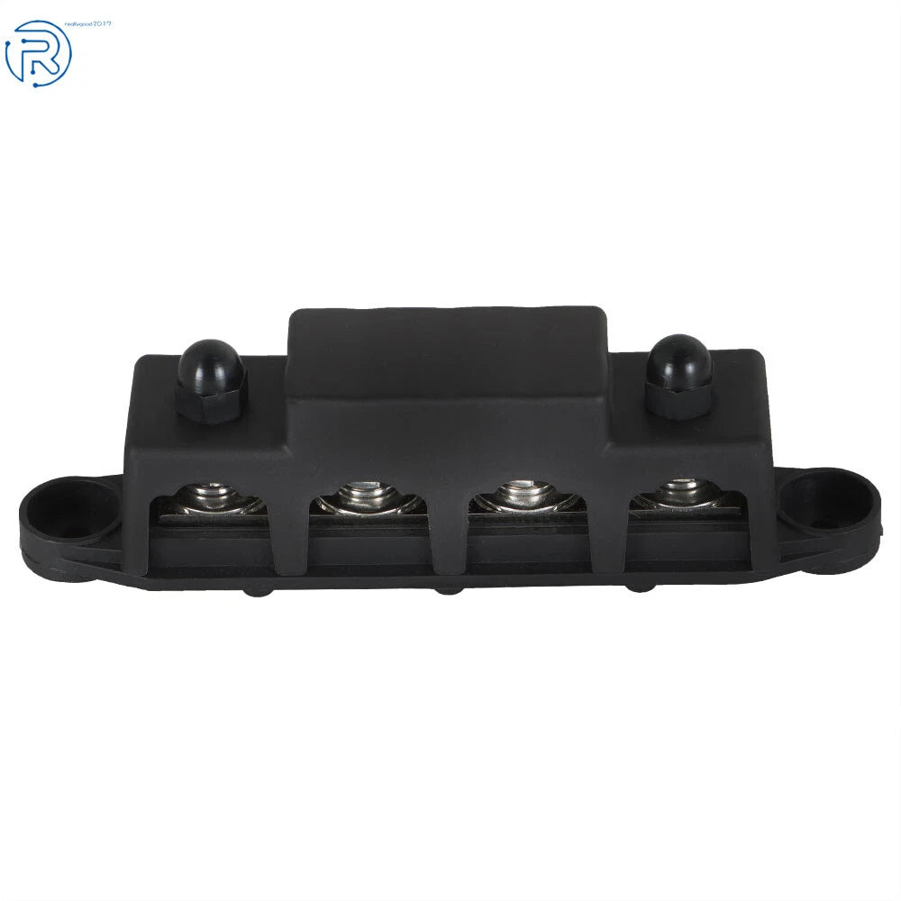 Set of 4 Post Busbar Power Distribution Block 12V 250A with Cover