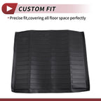 Cargo Liner Rear Trunk Mat for Audi Q3 (2019–2025) TPE Long Grid Pattern Black