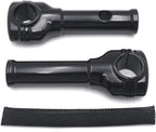 Black 6" Risers 1.25" Handlebar Top Clamps for Harley Softail (2018–2023)