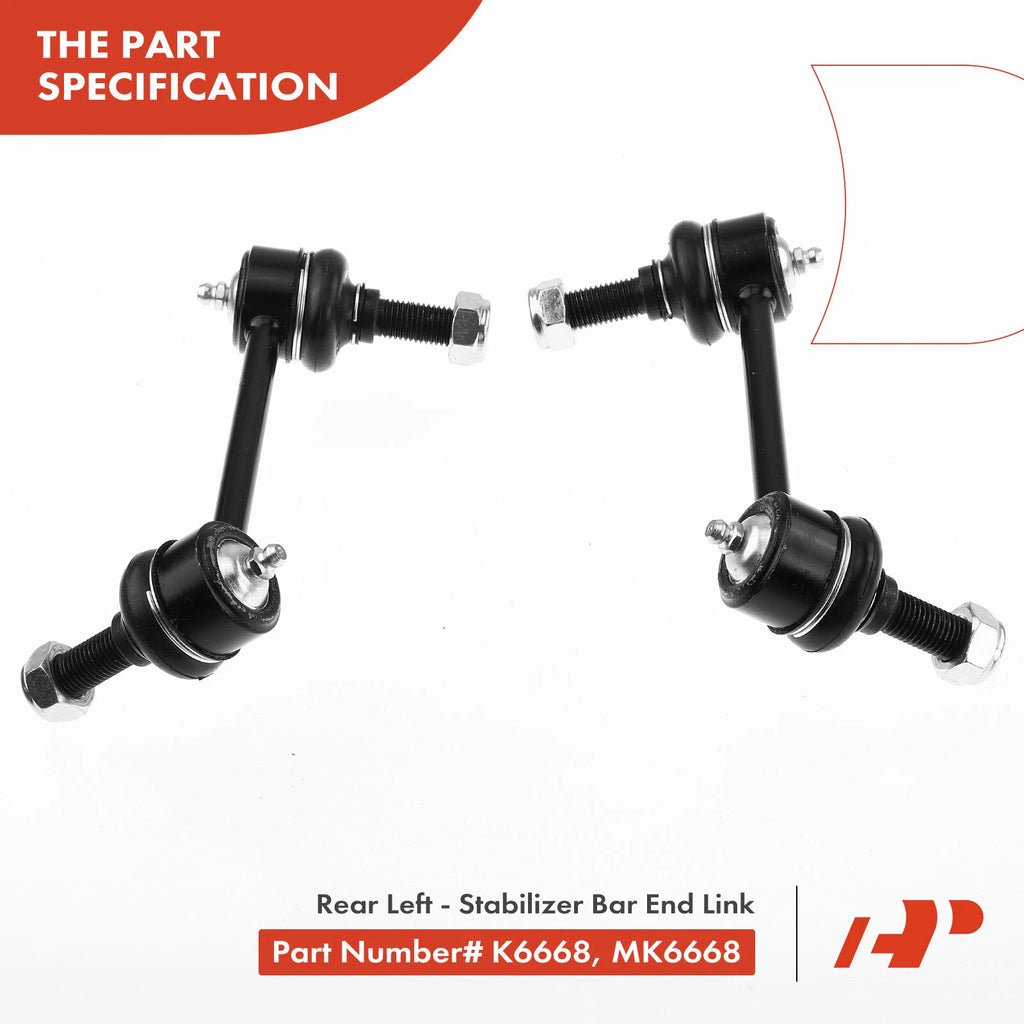 6X Sway Bar End Link & Tie Rod End for Chevy Trailblazer (2002–2009)