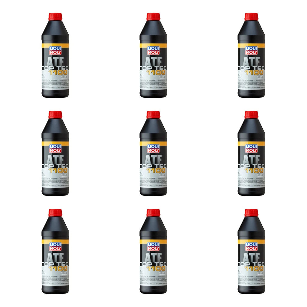 Set of 9 Liqui Moly Top Tec ATF 1100 Automatic Transmission Fluid (9L)