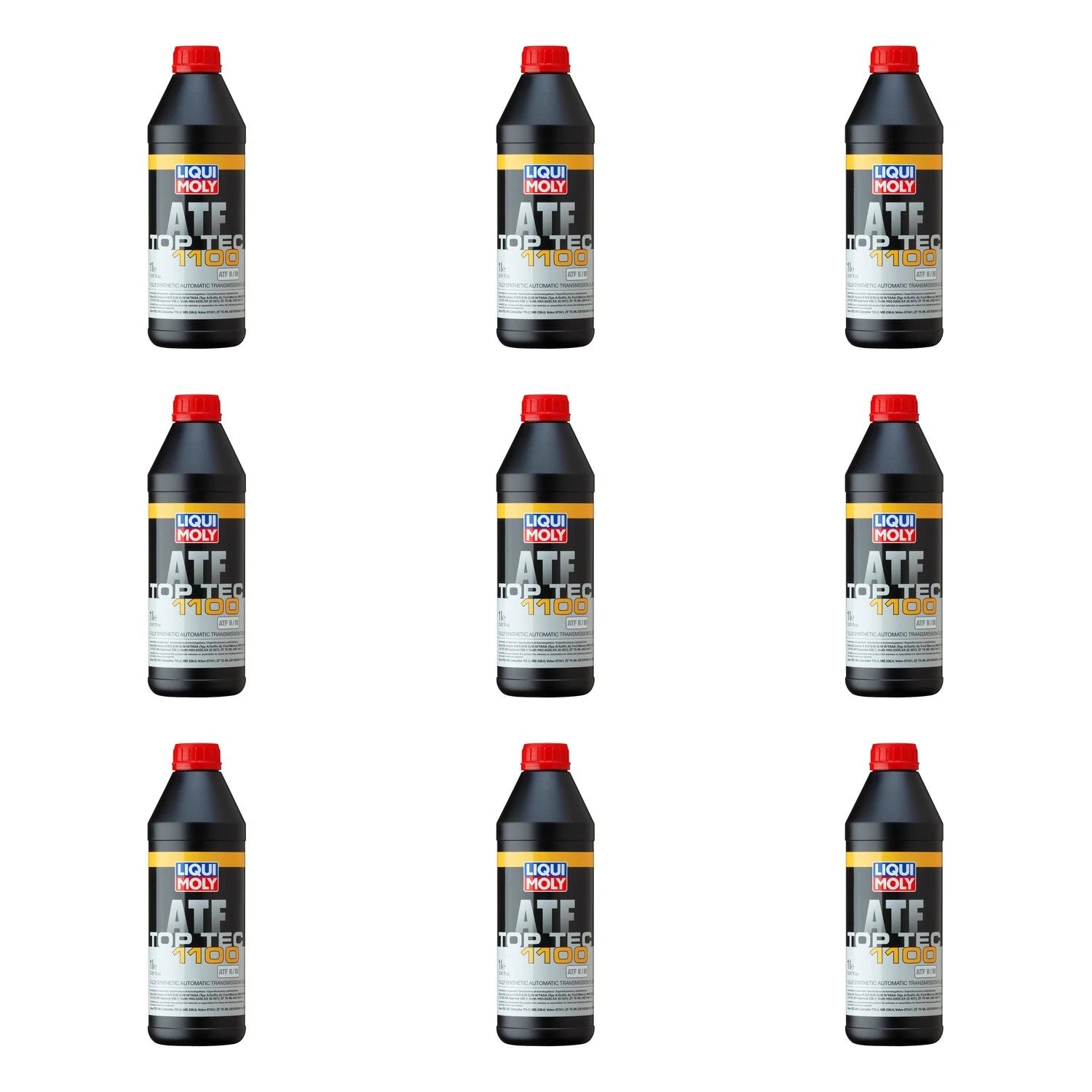 Set of 9 Liqui Moly Top Tec ATF 1100 Automatic Transmission Fluid (9L)