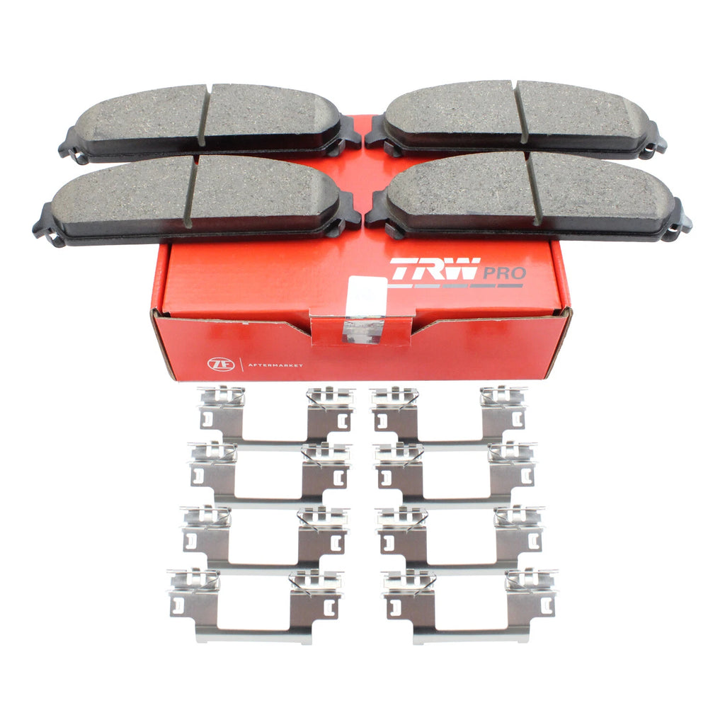 Set of 4 TRW Pro Front Ceramic Brake Pads for Dodge Challenger Charger Magnum Chrysler 300 (2005–2010)