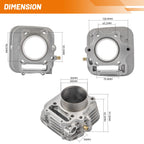 330cc 80mm Bore Cylinder Piston Ring Kit for Honda Sportrax TRX300EX (1993–2008)
