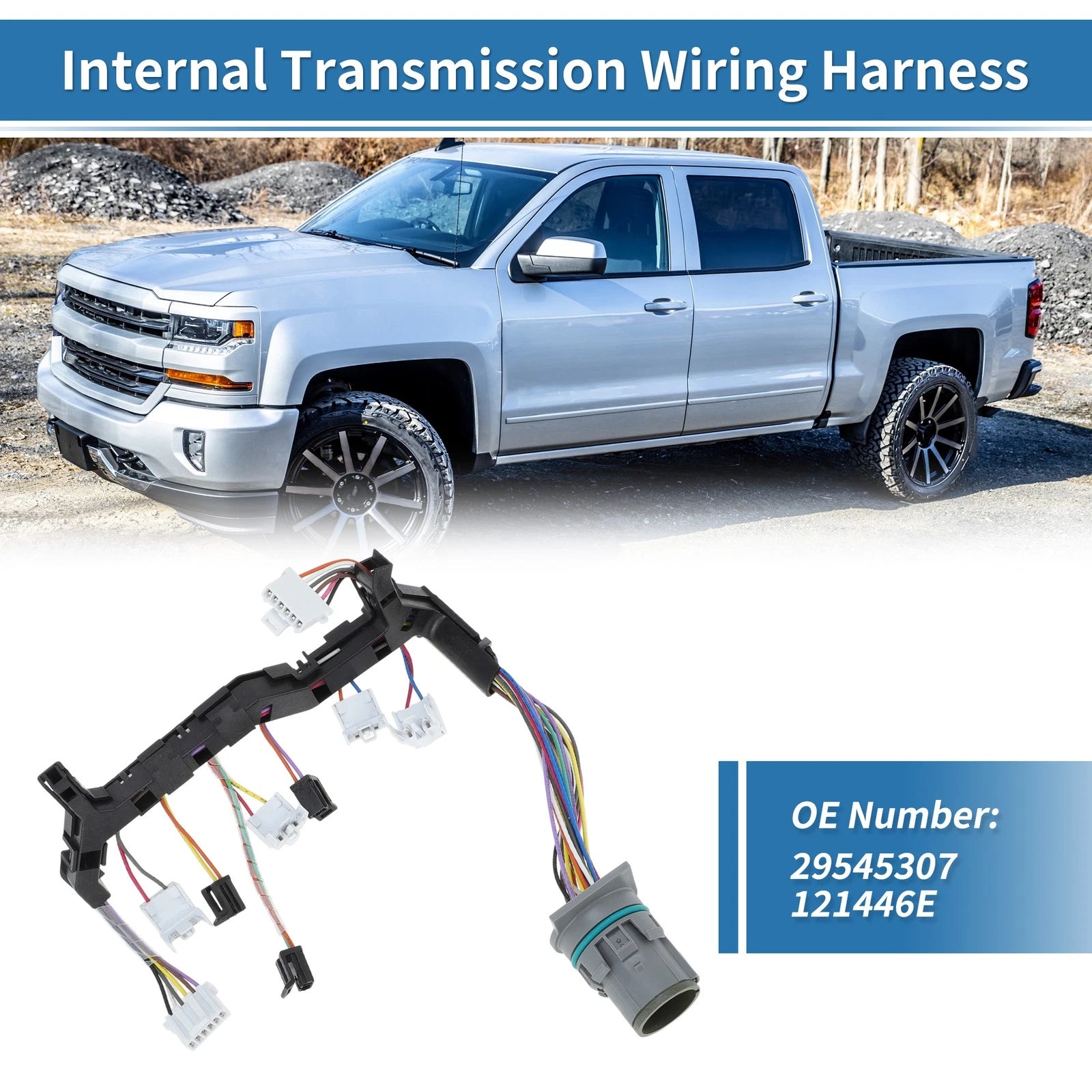 Transmission Wiring Harness for Chevy Silverado 2500 3500 (2011–2019) No.29545307