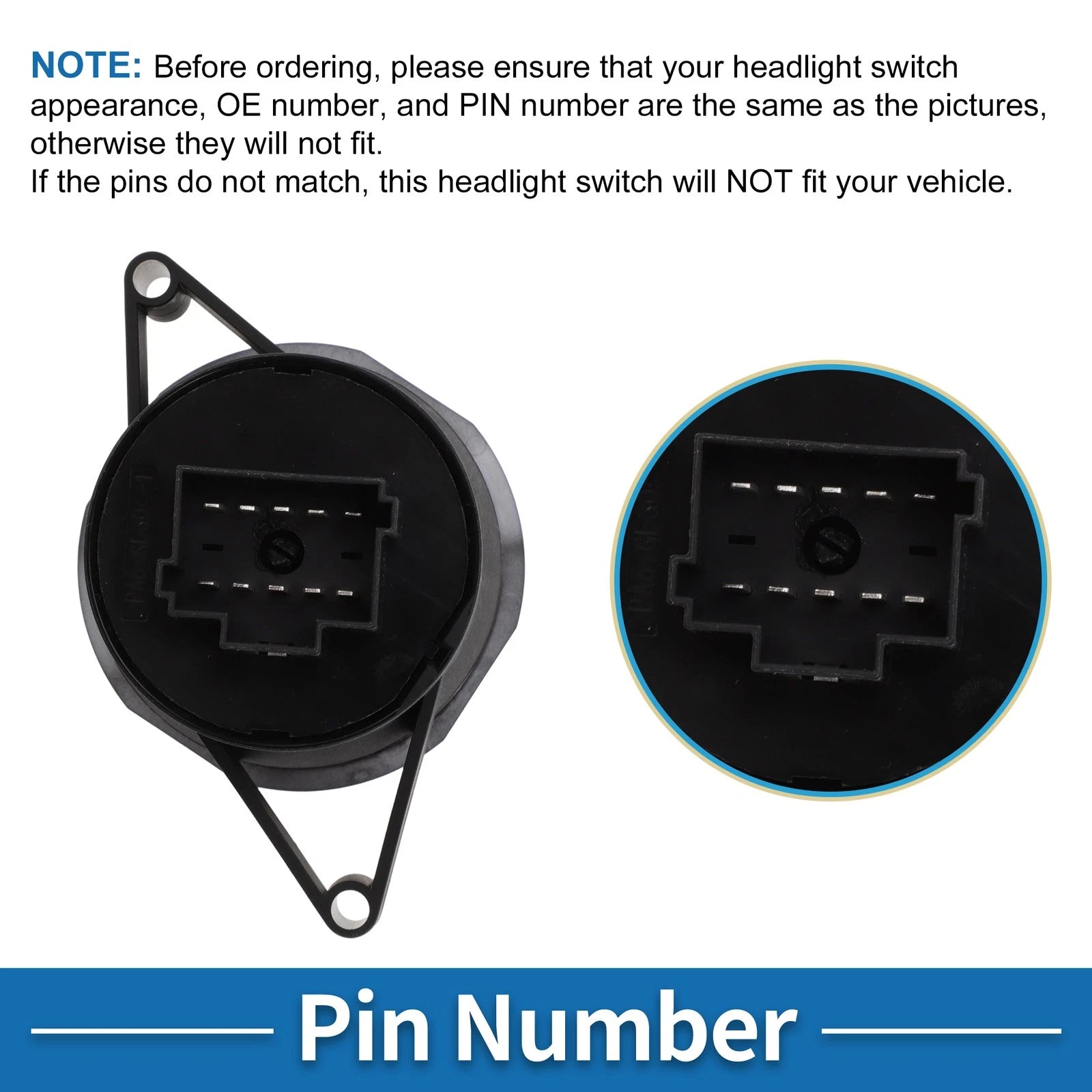 Headlight Switch for Mercedes-Benz Atego (1998–2013) No.A0015451704
