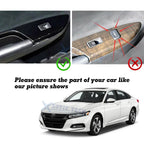 Carbon Fiber Texture Door Window Switch Panel Cover Trims for Honda Accord (2013-2017)