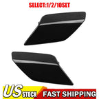 Pair Front Headlight Washer Jet Spray Cover for VW Golf 6 MK6 GTI (2009â2013)