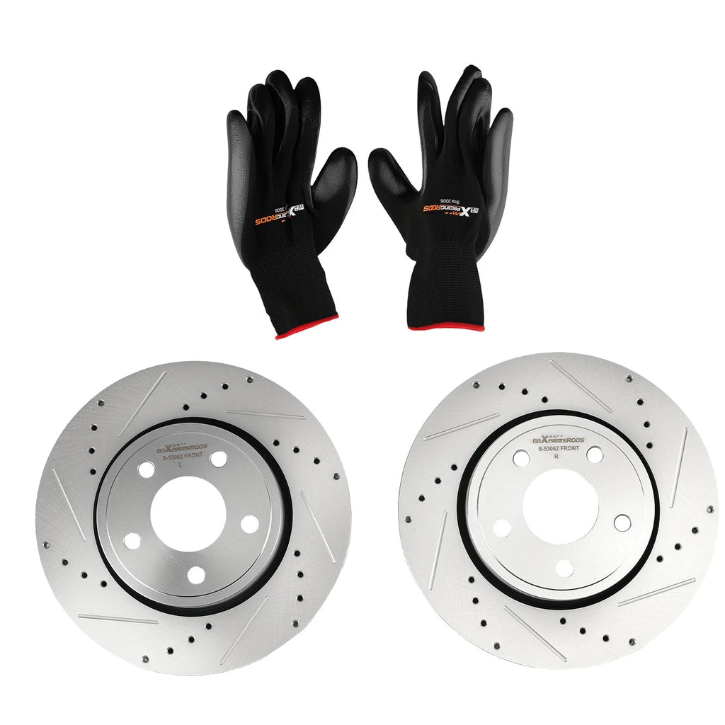 Set of 2 Front Brake Rotors for Dodge Durango/Jeep Grand Cherokee (2011–2020)