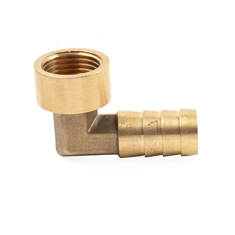 Brass Hose Barb Fitting Elbow 16mm x G1/2 for Automotive Applications