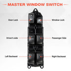 Driver Master Left Electric Power Window Switch for Toyota Highlander (2001–2007)