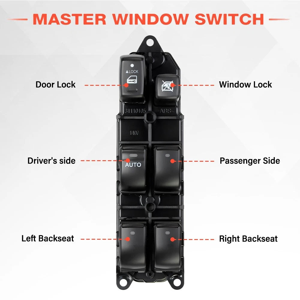 Driver Master Left Electric Power Window Switch for Toyota Highlander (2001–2007)