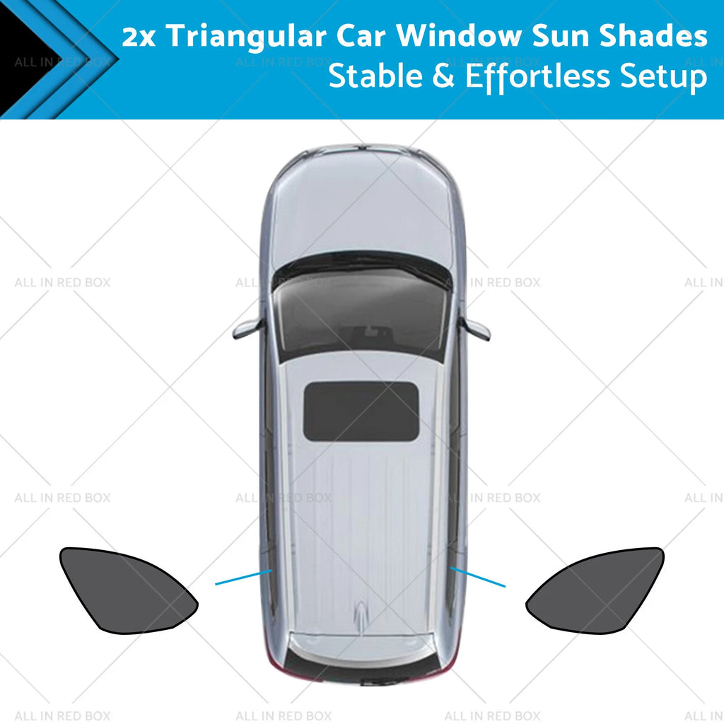 2X Triangular Car Window Sun Shades for Mazda CX-9 (2016–2025) UVA Protection