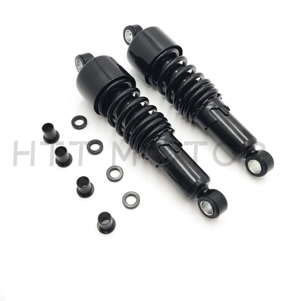 2X Black 10.5" Slammer Lowering Shocks for Harley Sportster 883 1200 (1984–2013)