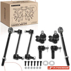 Set of 8 Front Sway Bar & Tie Rod for Saturn LS LS2 LW1 LW2 LW300 (1999–2005)
