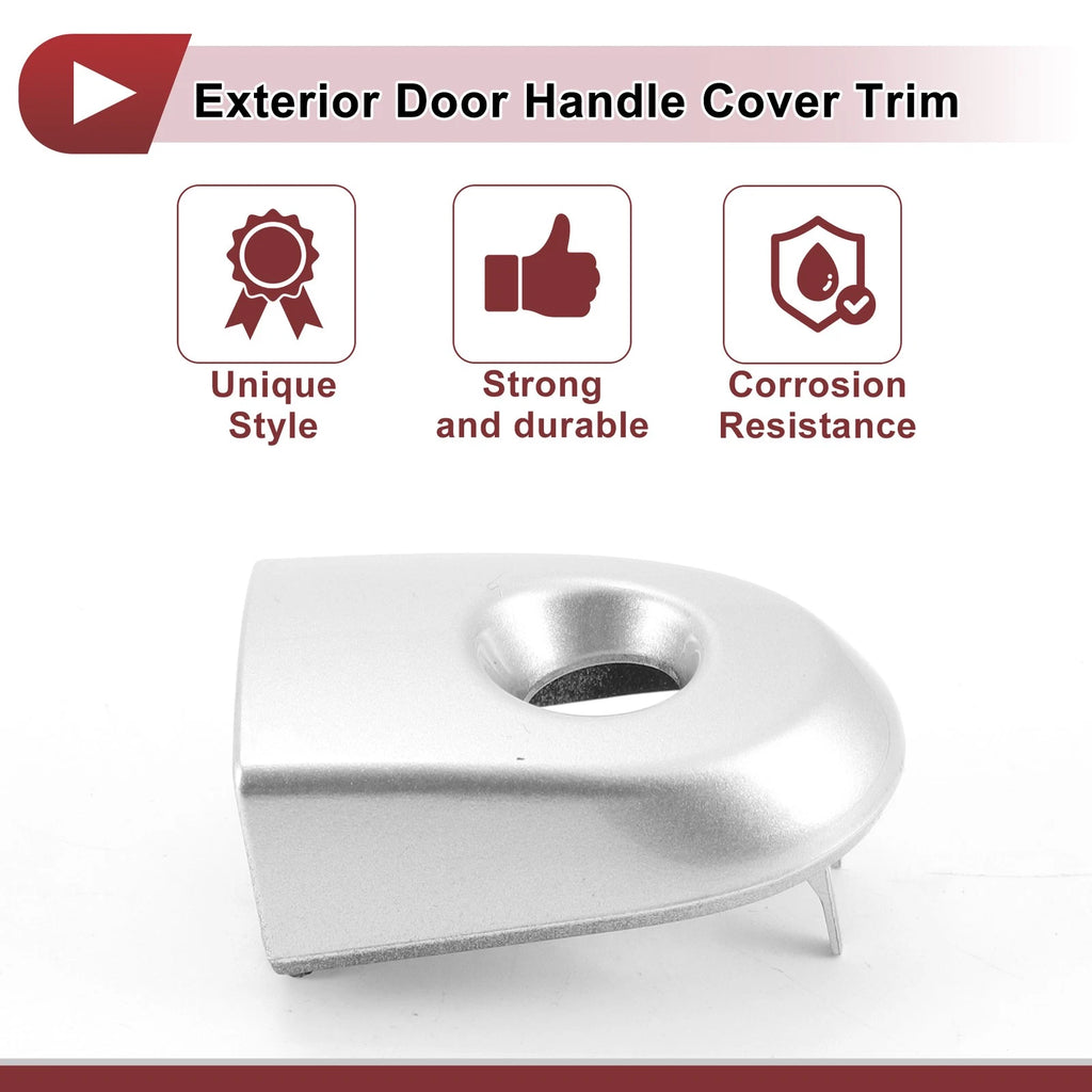Exterior Door Handle Cover Trim No. 80644EL11A for Nissan Versa (2007–2012) Silver Tone